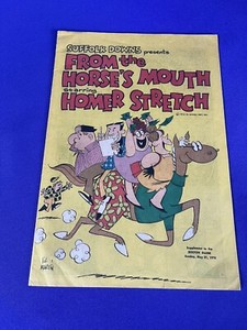Horse Racing Comic? Suffolk Downs Vic Martin "From the Horses Mouth"  Boston Glb