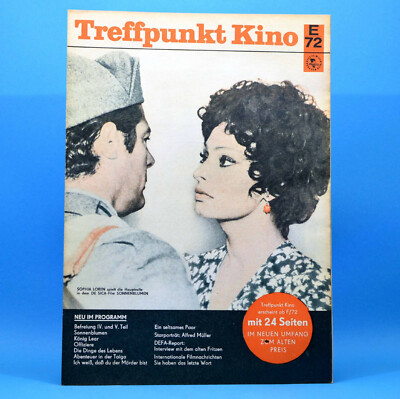 Treffpunkt Kino E 1972 DDR Alfred Müller Manfred Krug Sophia Loren Mastroianni N
