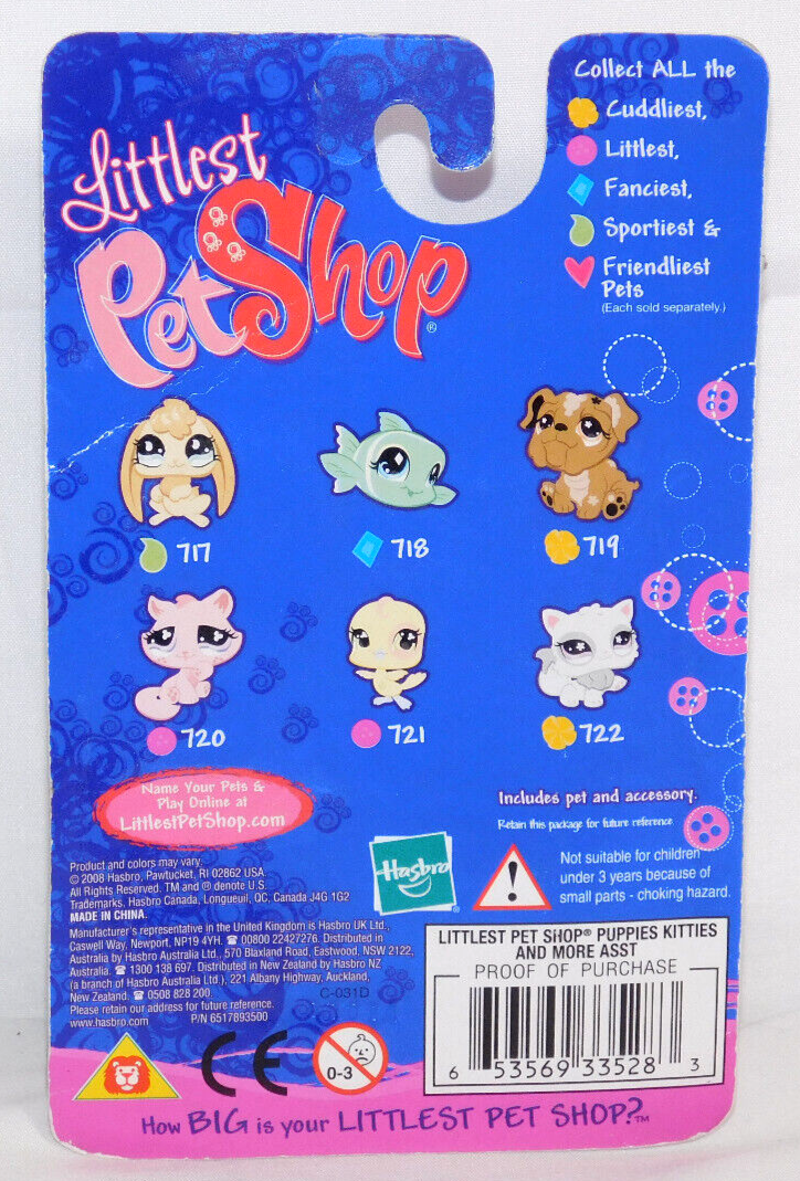 B2 Littlest Pet Shop Yellow Parakeet Bird #721- - 2008