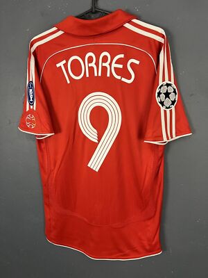 MEN'S FC LIVERPOOL 2007/2008 TORRES #9 HOME SOCCER FOOTBALL SHIRT