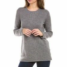 J. McLaughlin Hendley Grey 100 Cashmere Sweater Size Small