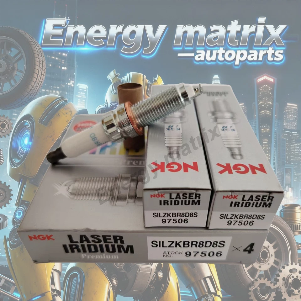 6X NGK97506Laser Iridium Spark Plugs SILZKBR8D8S for BMW N54 3.0L 135i 335i 535i - Image 2 of 4