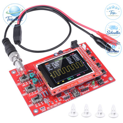 Digitaloszilloskop Kit 2,4 Zoll Tragbar Open Source mit Sonde Zusammengebaut