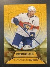 2021-22 Upper Deck Credentials Aleksander Barkov Gold /149 ⭐️