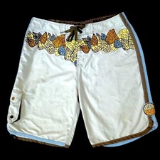 OP Ocean Pacific Men's Sz 36W Swim Shorts Trunks Swimwear Board Shorts Hawaiian