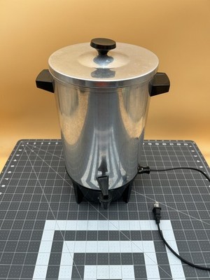 West Bend Stainless Steel Atomic 30 Cup Coffee Maker Percolator 19308