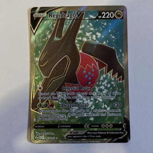 Pokémon TCG Regidrago V 183/195 Silver Tempest Ultra Rare Full Art Holo EN