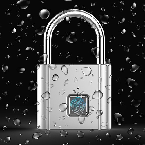 Black 0.3S Smart Fingerprint Padlock (20 Fingerprints) AM - Picture 4 of 15