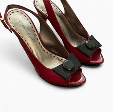 Gianni Bini Women s Red Patent Leather Slingb...