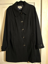 Merona Womens Black Mid-Length Button Front L...