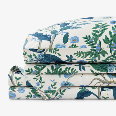 The Company Store Peacock Classic Smooth Sateen Bed Sheet Set