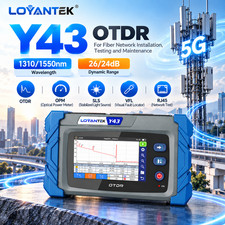 MINI OTDR  SM 1310nm/1550nm 26/24dB With OPM/VFL/OLS/RJ45  LOYANTEK Y43 OTDR