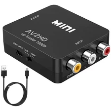 RCA to HDMI Converter Adapter AV 1080P For TV Audio Video Composite CVBS AV2HDMI