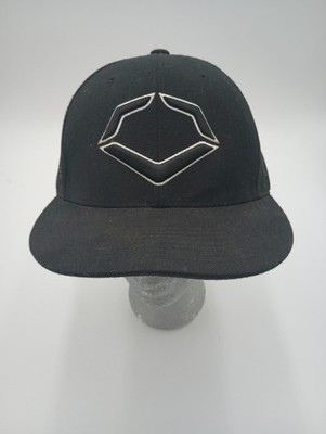 Evoshield Hat Cap Snap Back Black Mesh Trucker Embroidered Baseball Mens