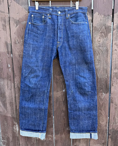 Mister Freedom X Sugar Cane Lot 64 PAniolo Straight Cut Selvedge Denim Size 32