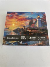 Puzzle, 1000 pc ISLAND SUNSET. Beach, Jigsaw puzzle.