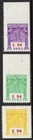 CANADA 1953 VD #BCT169-71 BRITISH COLUMBIA TELEPHONE FRANKS NG SET CAT $86