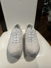 Skechers Womens Size 10W Summit Cool Classic White Slip On Sneakers Shoes 149206