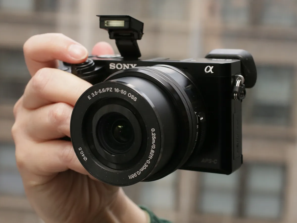 Sony Alpha α6000 24.3MP Digital SLR Camera - Black (Kit with