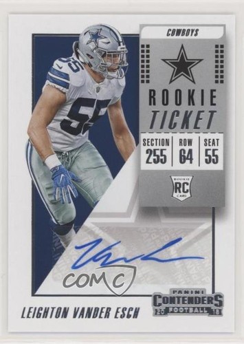 2018 Panini Contenders Ticket Leighton Vander Esch #154 Rookie Auto RC
