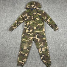 Polo Ralph Lauren Kids 7-8 Camo Sweatpants Hoodie Full Zip Joggers Set 2564