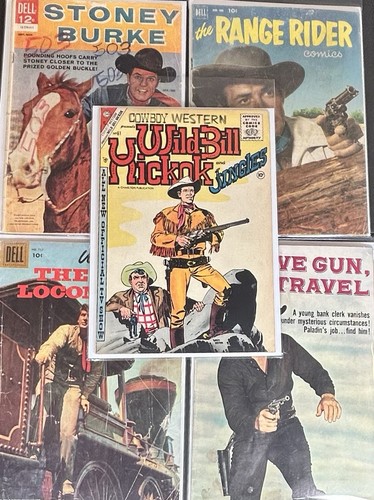 Vintage Western Comic Lot Wild Bill Burke Range Rider Have Gun Will ...