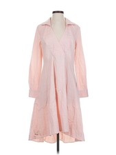 Halston Heritage Women Pink Casual Dress 2