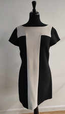 CLOSET Shift dress UK12, Black& Beige, USED!