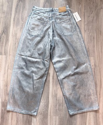 Size 48 (32) - Acne Studios 2023M FN Lunar Coating Metallic Foil Coating Denim
