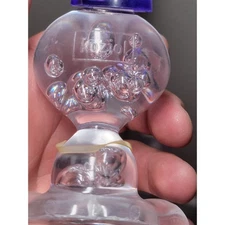 KozioL Curly Bottle Stopper Clear Acrylic Bubble Design Collectible