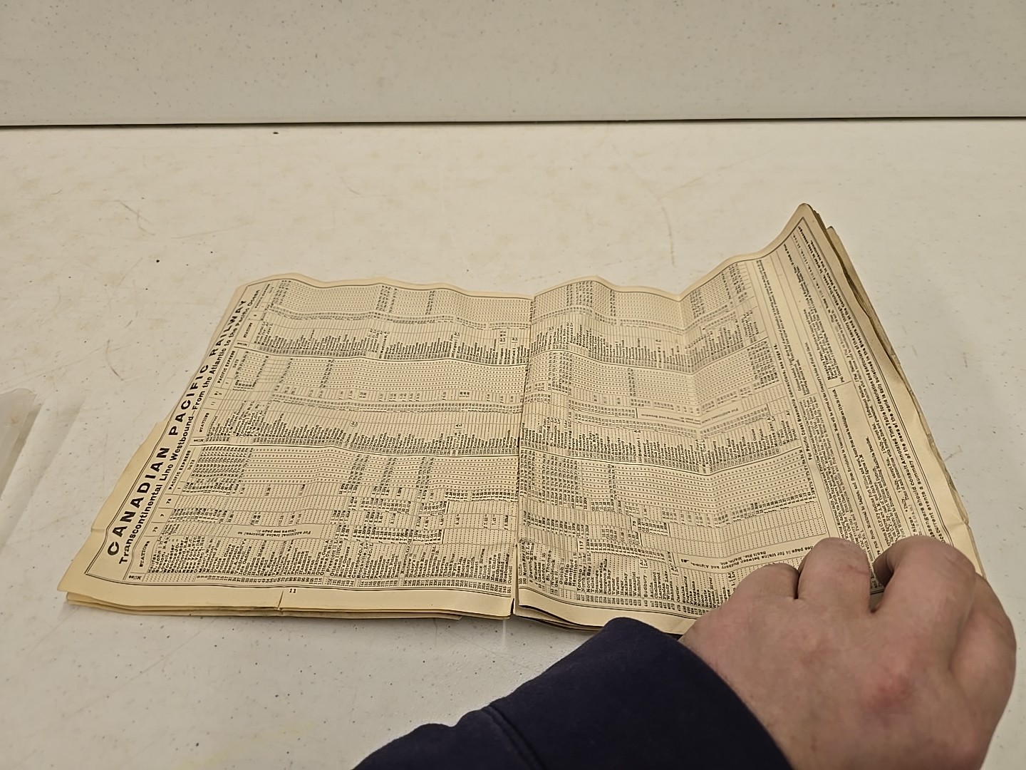 Antique Jan 1906 Canadian Pacific Railway Intercontinental Railroad Time Table