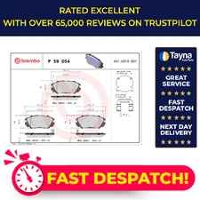 Brake Pads Set fits CHEVROLET MALIBU V300 2.4 Front 2012 on Brembo 13237750 New