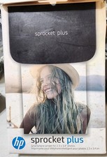 HP Sprocket Plus Portable Photo Printer 2.3x3.4 ZINK Bluetooth Black