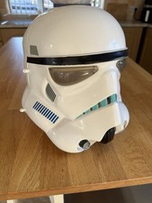 Vintage Stormtrooper DLX Vinyl Mask Helmet Lucas Film 2015 Life size Cosplay Toy