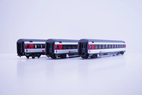 (LCK43) Märklin 43671 H0 AC EuroCity-Schnellzugwagen-Set 6tlg. der SBB, OVP | Condition: Gebraucht
