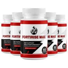 (5 Pack) Fortirise Max for Men ed, Fortirise Pills for Man Stamina & Energy 60ct