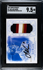 2015 Topps Dynasty #AP-JM3 Joe Mauer Auto 4 Color Patch #/10 SGC 9.5