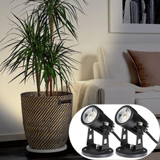 2 Pack LED Spot Lights Indoor for Plants Uplights Lamp Accent Lighting Decor 120