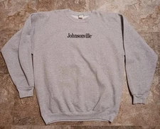 Vintage Johnsonville Sausage Company Gray Sweatshirt Size XL 23" x 28" EUC 