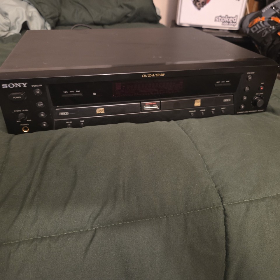 Sony Rcd W1 Sony RCD-W1 Dual CD Recorder powers up and ready | eBay