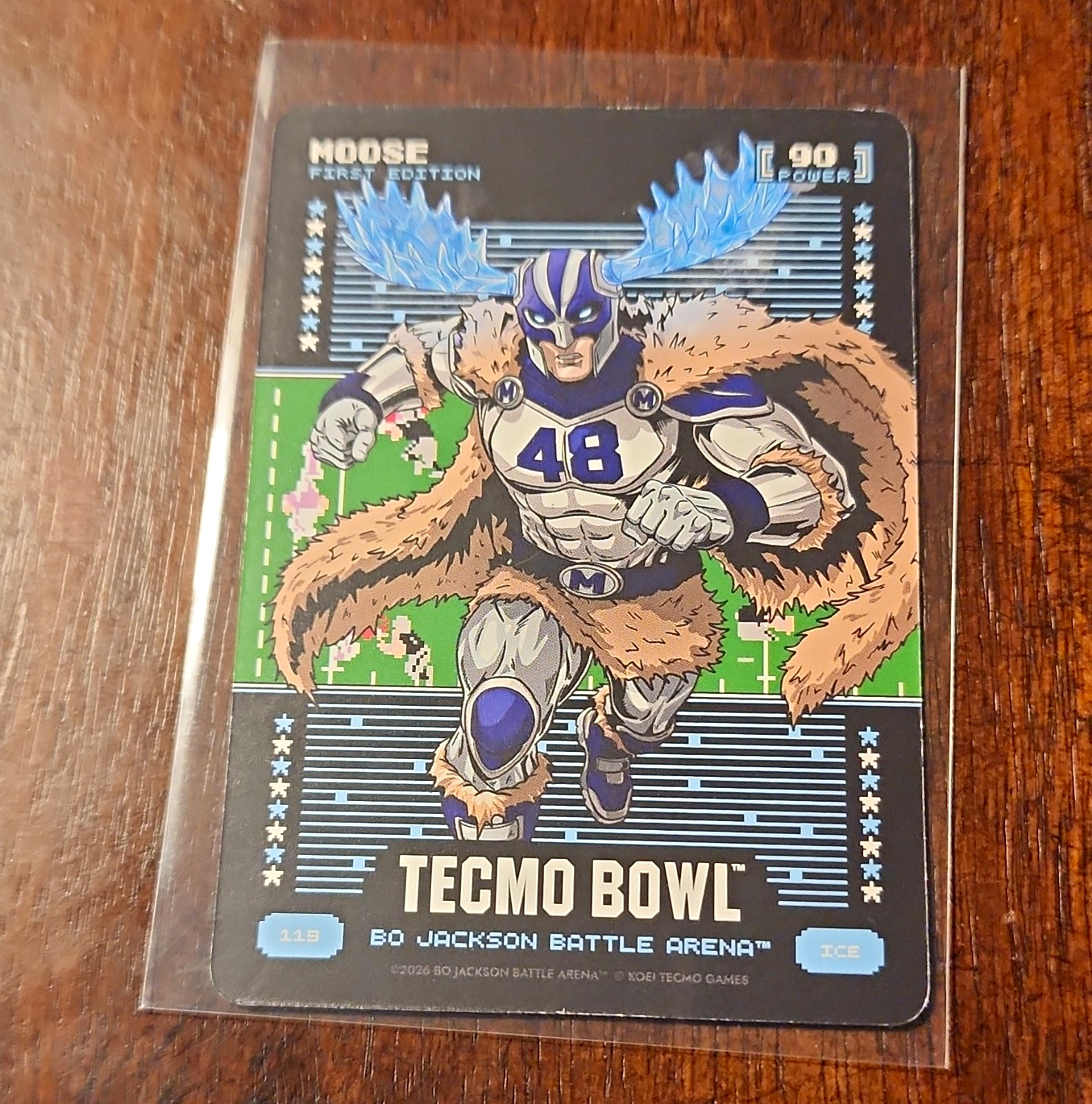 Tecmo Bowl 2026 Ice 1st Edition Moose #119 Bo Jackson Battle Arena Card