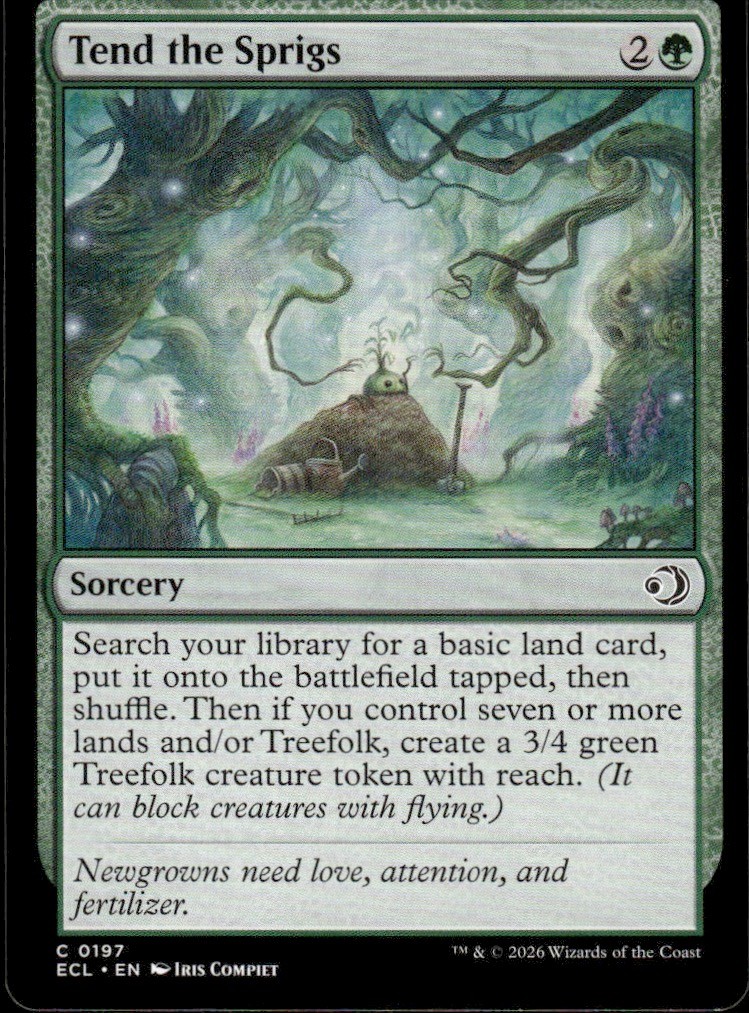 Tend the Sprigs 197 Common Lorwyn Eclipsed Magic: The Gathering Near Mint
