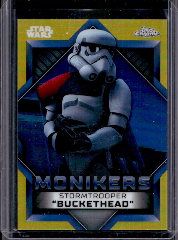 2023 Topps Chrome Star Wars Stormtrooper Monikers Gold #/50