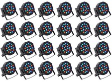  24 Rockville RockPAR50 LED RGB Compact Par Can DJ/Club DMX Wash Lights