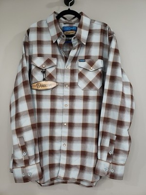 NEW Dixxon Flannel Company The Pismo 2.0 Flannel Mens Size XL blue brown