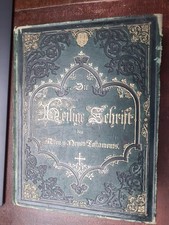 1850 Bilder-Bibel Martin Luther Prachtausgabe 173 Holzschnitte Heilige Schrift