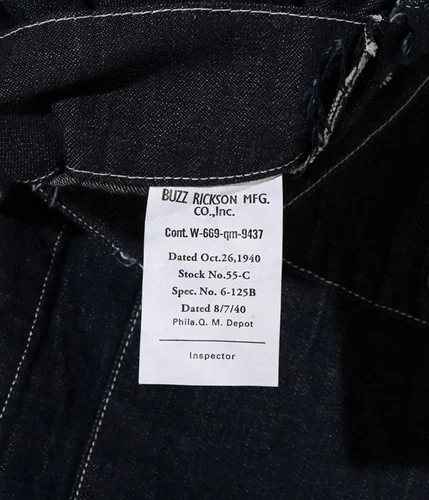BUZZ RICKSON'S Lot No. BR15302 U.S. ARMY DENIM WORKING JACKET Japan NEW image 5