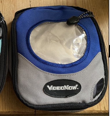 VideoNow Carrying Case Hasbro Tiger Electronics BLUE zipper w/POCKET & Handle