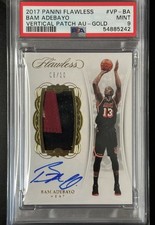 2017-18 Panini Flawless Bam Adebayo Vertical RPA Gold /10 PSA 9 #VP-BA