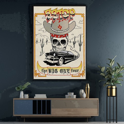 #ad ZZ Top The Big One Tour 2026 Poster $18.99